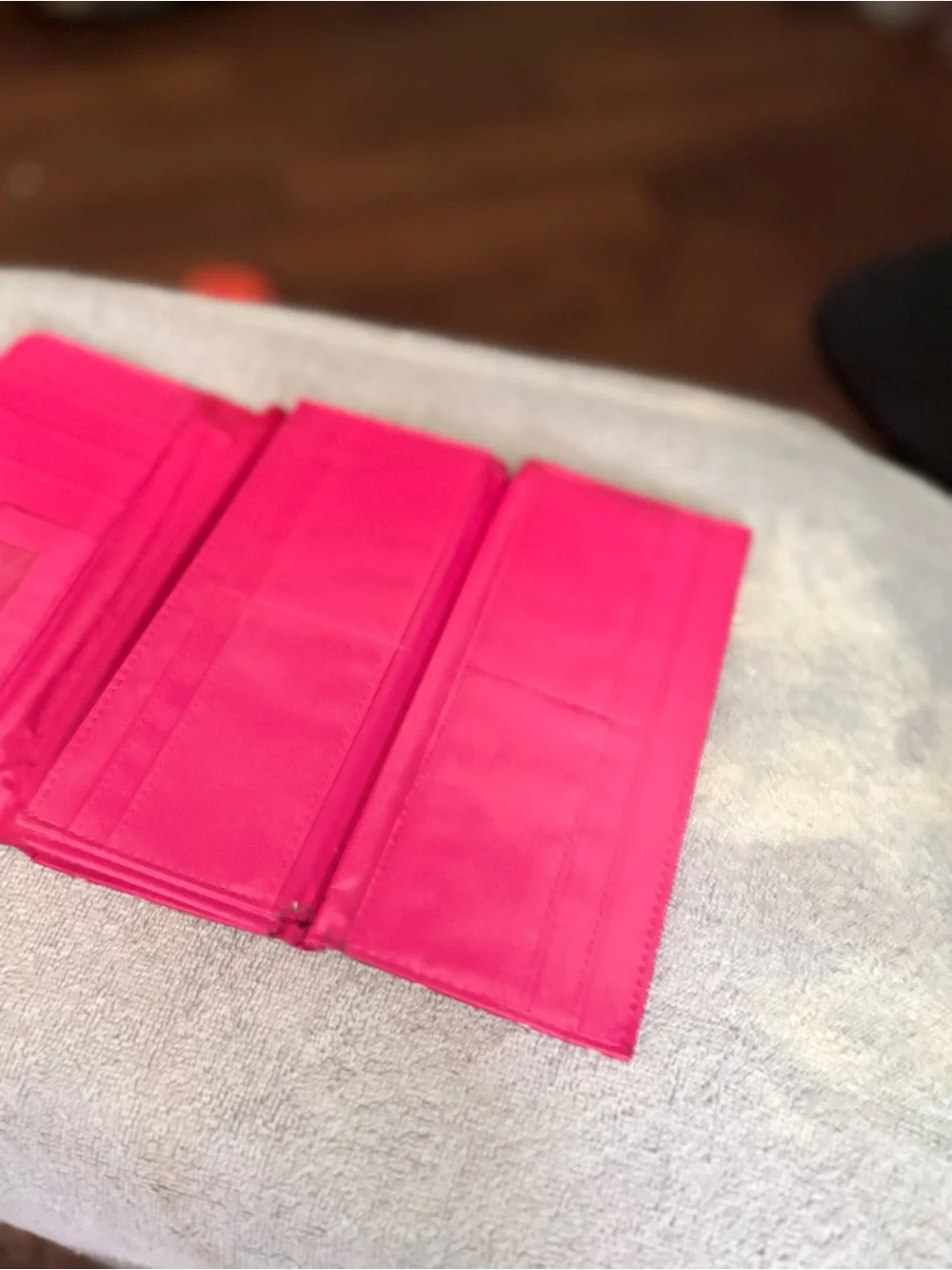 Women’s Quilted Pink Stripe Wallet